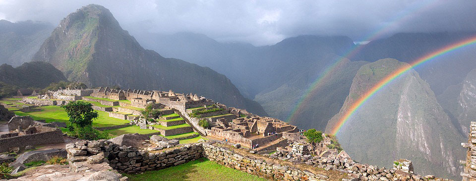 Arcoiris sobre Machu Picchu, Perú