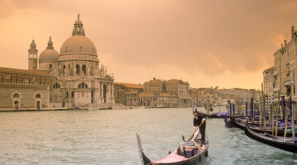 Atardecer en el gran canal, venecia