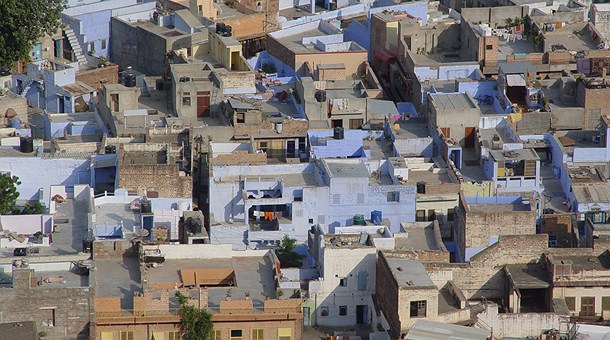 Casas pintadas en Jodhpur