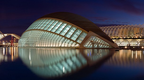 Ciudad de las artes y las ciencias de noche, Valencia Ciudad de las artes y las ciencias de noche, Valencia