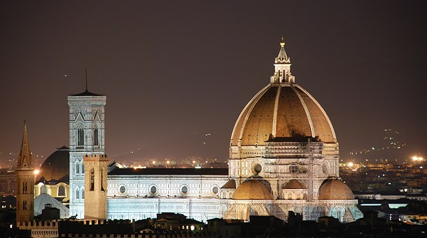 Florencia,  Duomo de noche