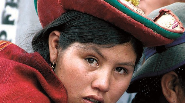 Joven boliviana