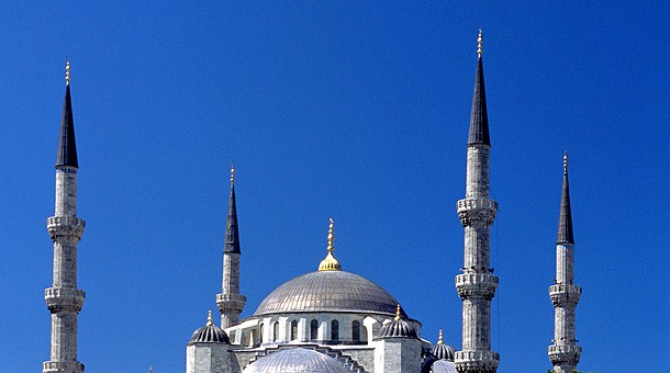Mezquita Azul en el barrio de Sultanahmet, Estambul Mezquita Azul en el barrio de Sultanahmet, Estambul