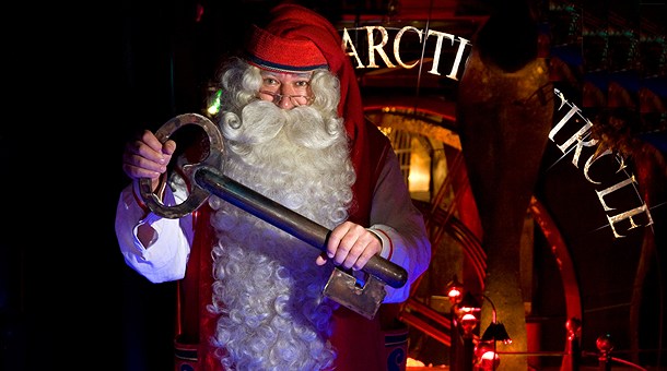 Papá Noel en Rovaniemi