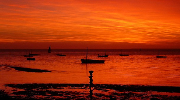 Puesta de sol en Vilanculos Puesta de sol en Vilanculos