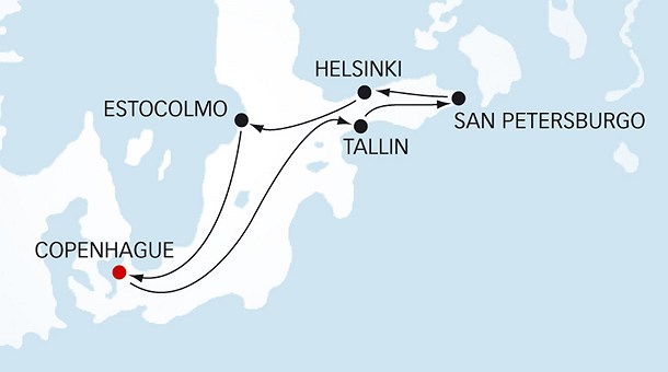 Ruta, Crucero Capitales Báticas