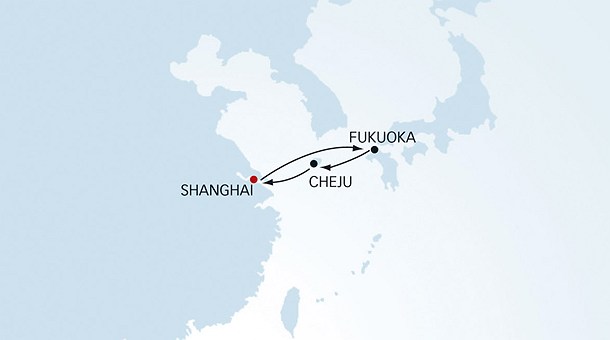 Ruta, Crucero China, Japón y Corea 4 Noches