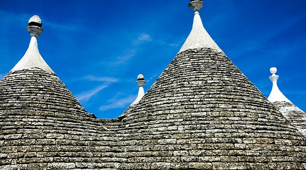 Tejados típicos de Alberobello, Mezzogiorno