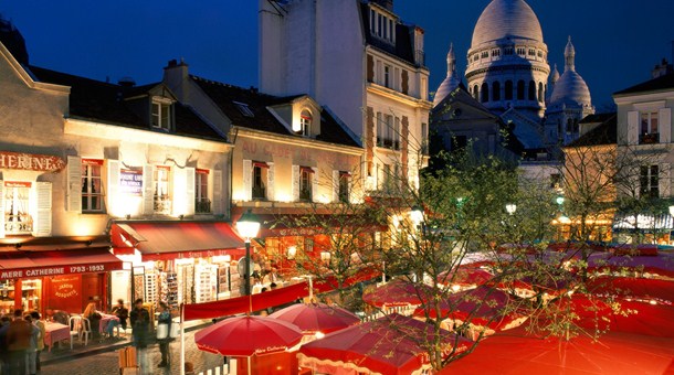 Terrazas junto al Sagrado Corazon, Paris