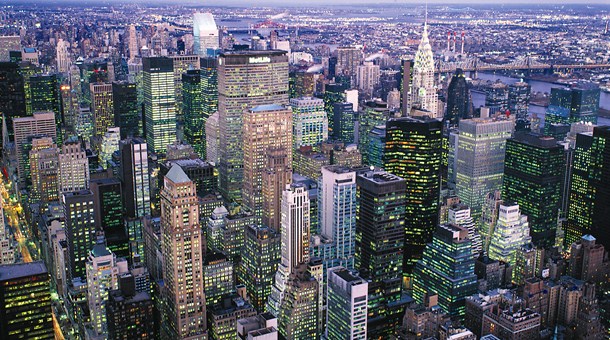 Vista aérea de Nueva York