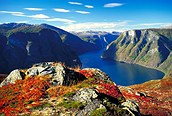 Aurlandsfjord , Fiordos noruegos 