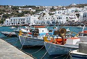 Barcas en Mykonos
