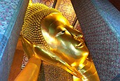 Buda Reclinado de cerca, Bangkok