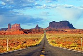 Carretera hacia Monument Valley
