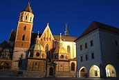 Catedral Wawel de noche, Cracovia