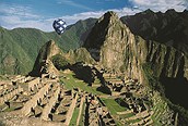 En globo sobre el Machu Pichu