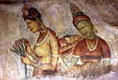 Frescos en la roca de Sigiriya
