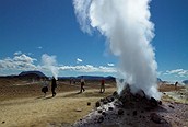 Fumarolas de vapor de agua en Namaskard