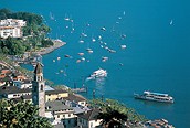 Impresionante vista de Ascona, Ticino