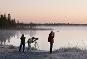 Lago en Kuusamo, Laponia