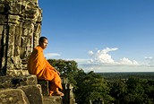 Monje en Angkor