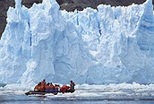 Nos acercamos al hielo en zodiac
