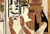 Pintura en la Tumba de Nefertari