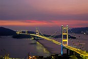 Puente al atardecer, Hong Kong