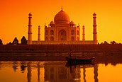 Taj Mahal al atardecer, Agra