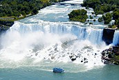 Vista aérea de las cataratas del Niagara