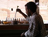 Artesano en Petra