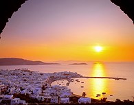 Atardecer en Mykonos Atardecer en Mykonos