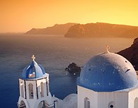 Aterceder en Santorini