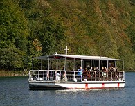 En barco por el lago, Plitvice