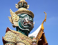Estatua gigante, Wat Phra Kaeo, Bangkok Estatua gigante, Wat Phra Kaeo, Bangkok