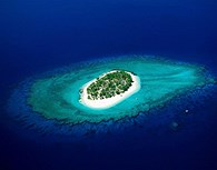 Isla coralina en Fiji