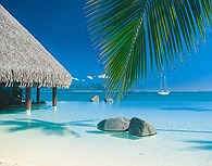 Piscina al lado del mar, Tahiti