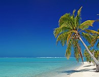 Playa de Maina Motu en la Laguna de Aitutaki