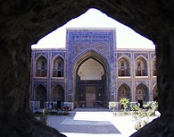 Plaza de Registan en Samarcanda.