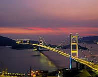 Puente al atardecer, Hong Kong