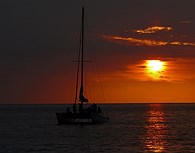 Puesta del sol en Jamaica