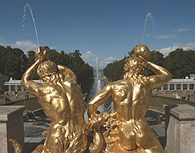Vista desde la fuente Peterhof