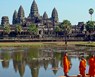 Monjes en Angkor Wat