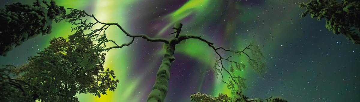 Northern lights image taken in Finish Lapland