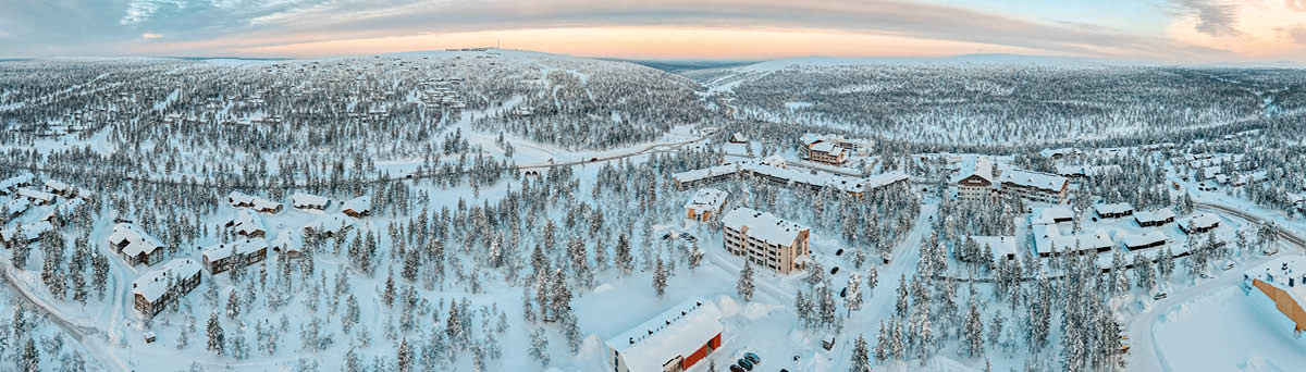 Aerial view of Santa Claus Village