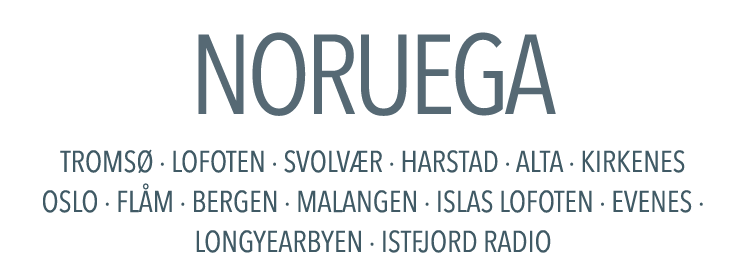NORUEGA TROMSØ   LOFOTEN   SVOLVÆR   HARSTAD   ALTA   KIRKENES OSLO   FLÅM   BERGEN   MALANGEN   ISLAS LOFOTEN   EVEN   
