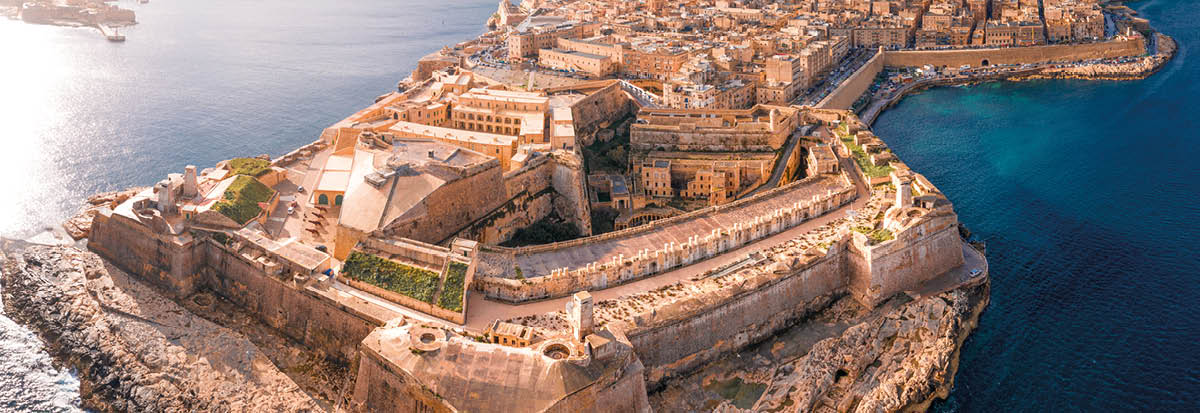 Fort Saint Elmo (Maltese: Forti Sant'Iermu) is a star fort in Valletta, Malta  It stands on the seaward shore of the Sciberras Peninsula that divides Marsamxett Harbour from Grand Harbour, and commands the entrances to both harbours along with Fort Tigné and Fort Ricasoli