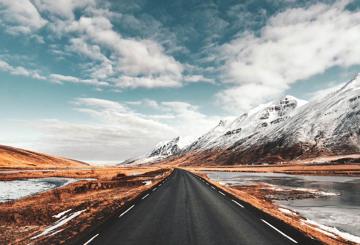 empty icelandic road