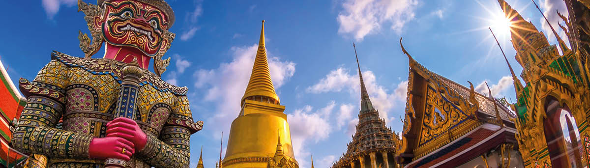Wat Phra Kaew, Temple of the Emerald Buddha Wat Phra Kaew is one of Bangkok's most famous tourist sites and it was built in 1782 at Bangkok, Thailand