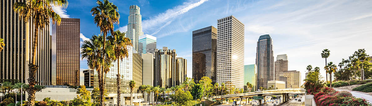 Los Angeles, California, USA downtown cityscape 